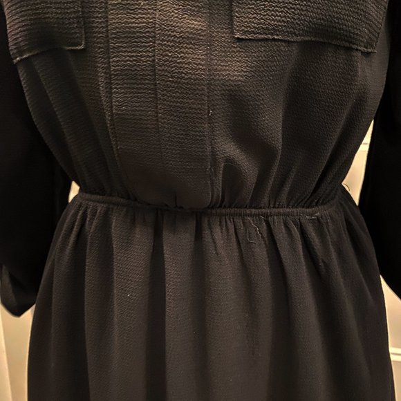 Black Long Tunic or Short Dress sz Medium - Picture 7 of 9